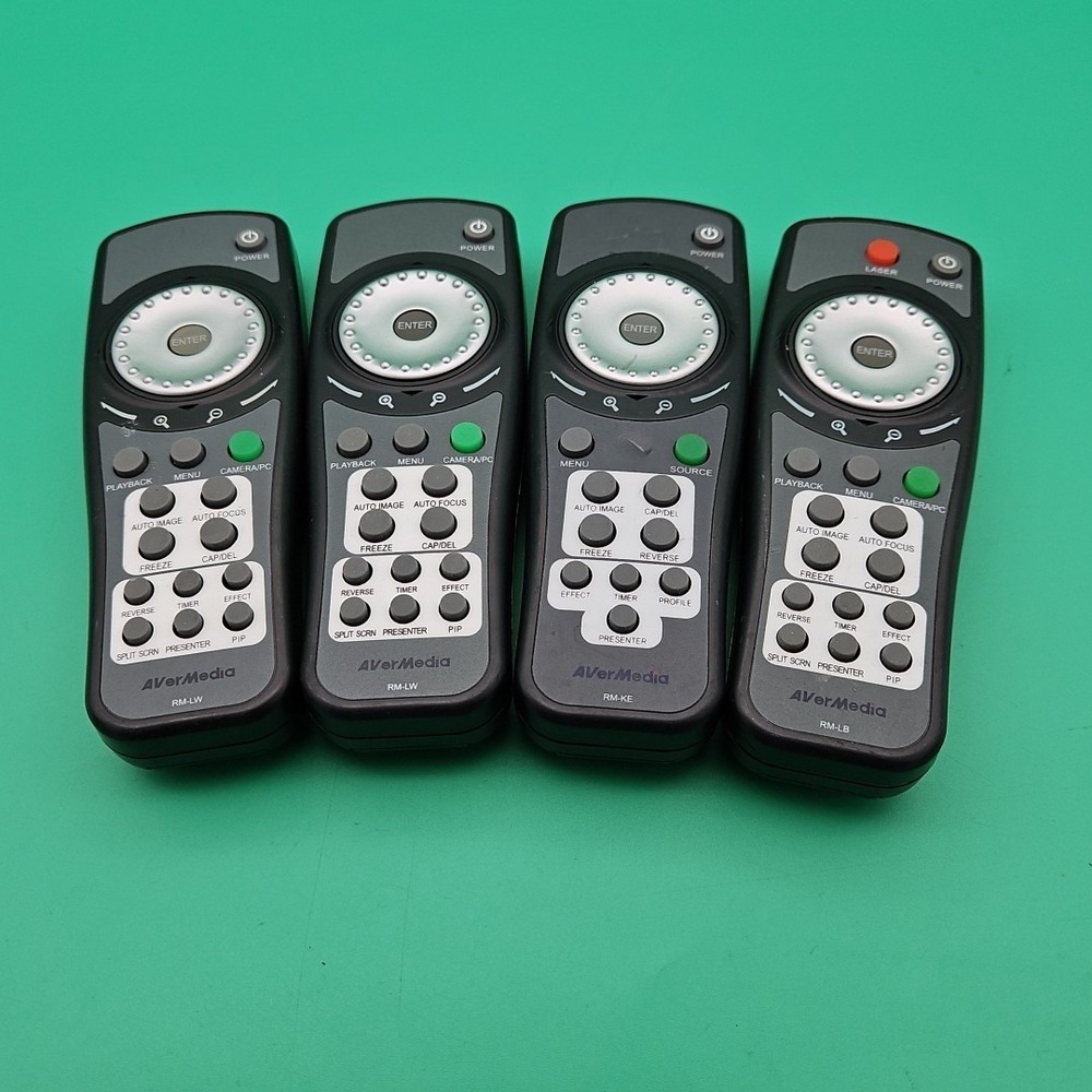 Lot Of 4 Avermedia Remotes‎ 2x RM-LW 1x RM-KE 1x RM-LB